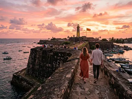 Galle Fort at Sunset