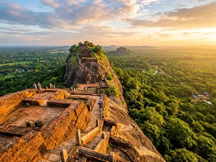 Sigiriya Rock at Dawn