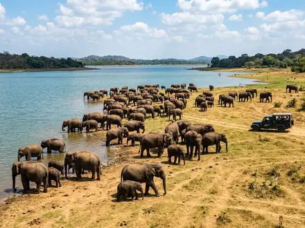 Minneriya Elephant Gathering