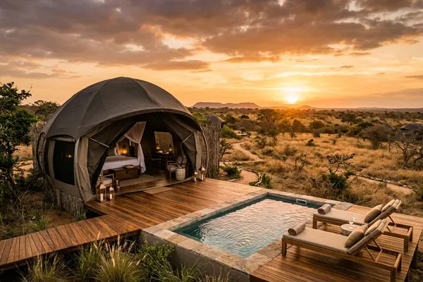 Wild Coast Tented Lodge luxury safari tent at Yala